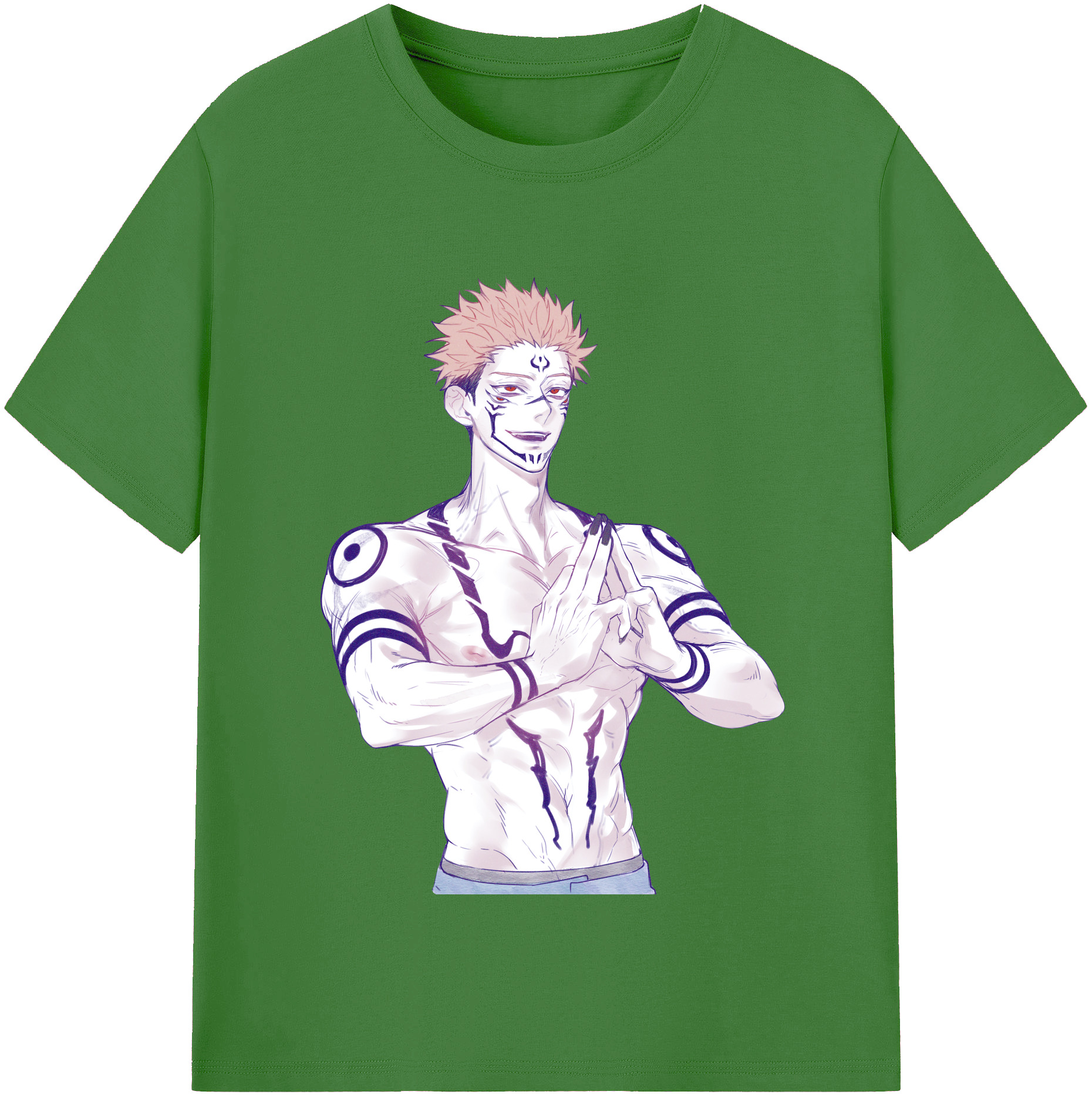 （画像用） 呪術廻戦 Jujutsu Kaisen レディースカジュアルプリントTシャツ（綿100％）